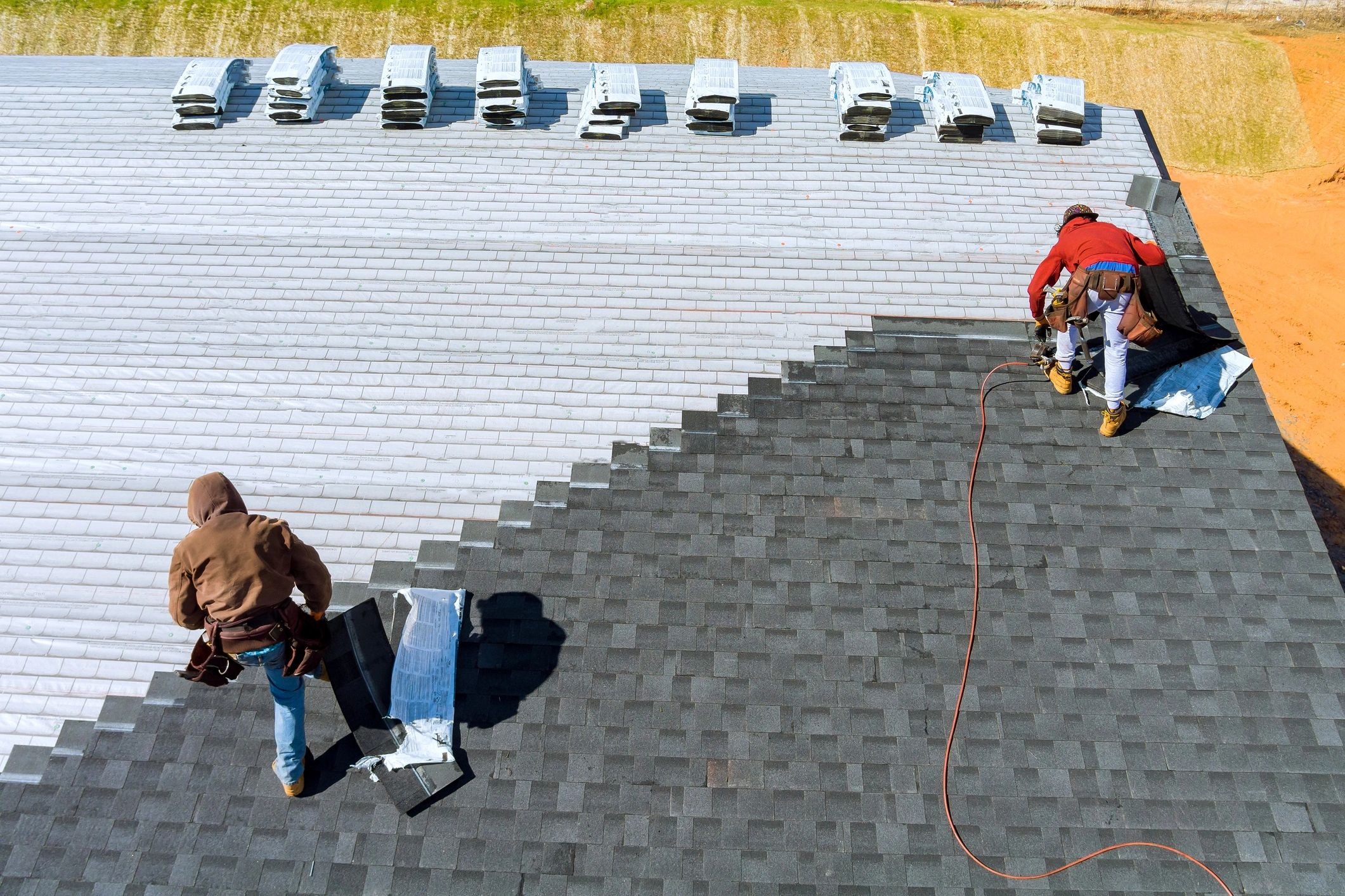 Residential roofing installation